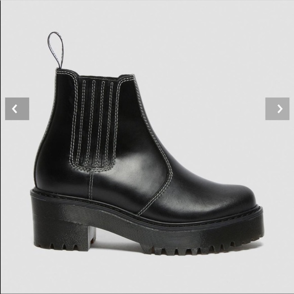🔥🔥NEW Dr. Martens Rometty Contrast Stitch Atlas Platform Chelsea Leather Boots - Picture 3 of 11